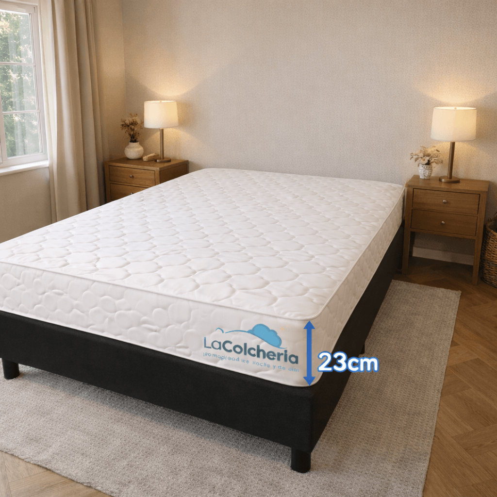 COMBO BASE CAMA Y COLCHON 1.40X1.90CM